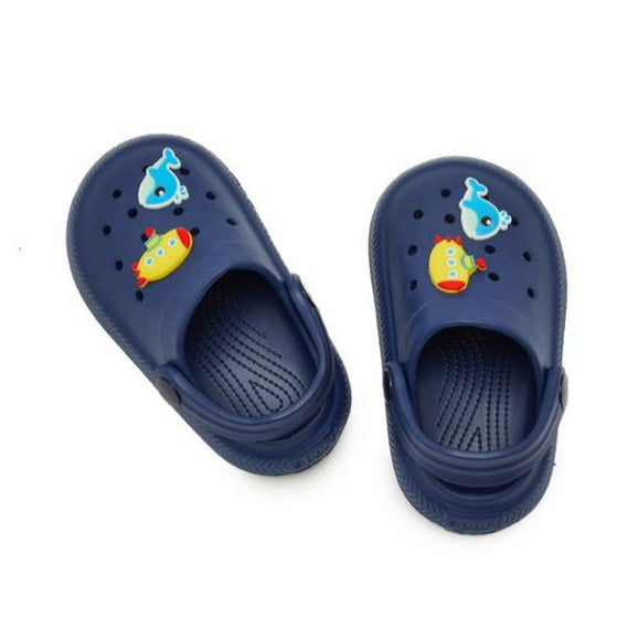 R&B Fish Blue Crocs