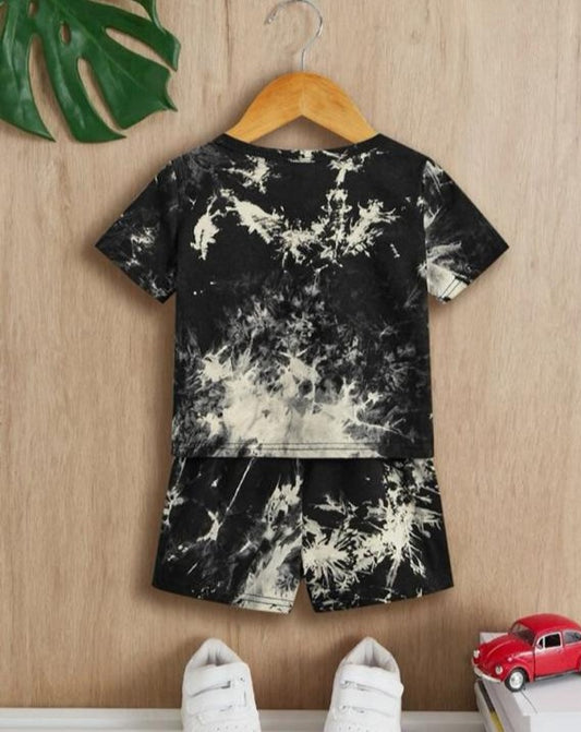 SHEIN Tie & Dye Shirt & Shorts Set