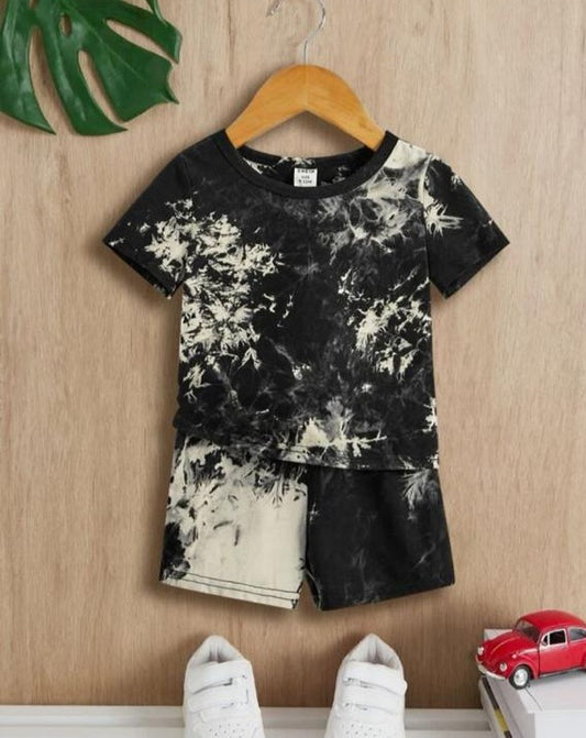 SHEIN Tie & Dye Shirt & Shorts Set