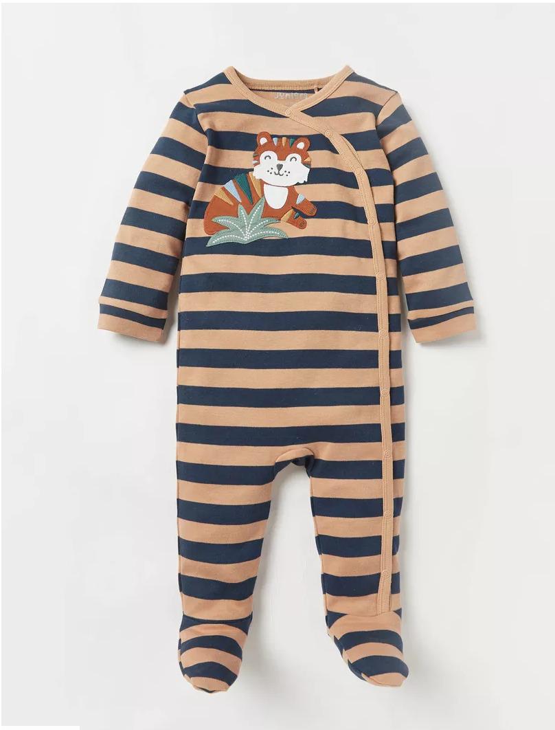 Juniors Embroided Tiger Sleepsuit