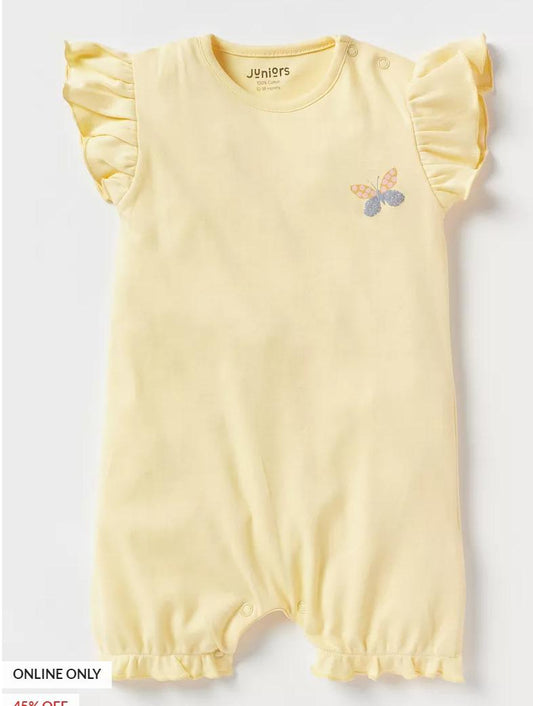 Juniors Printed Butterfly Romper