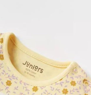 Juniors Printed Flowers Romper