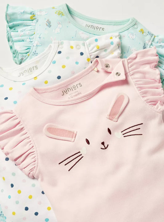 Juniors Dots on White Romper