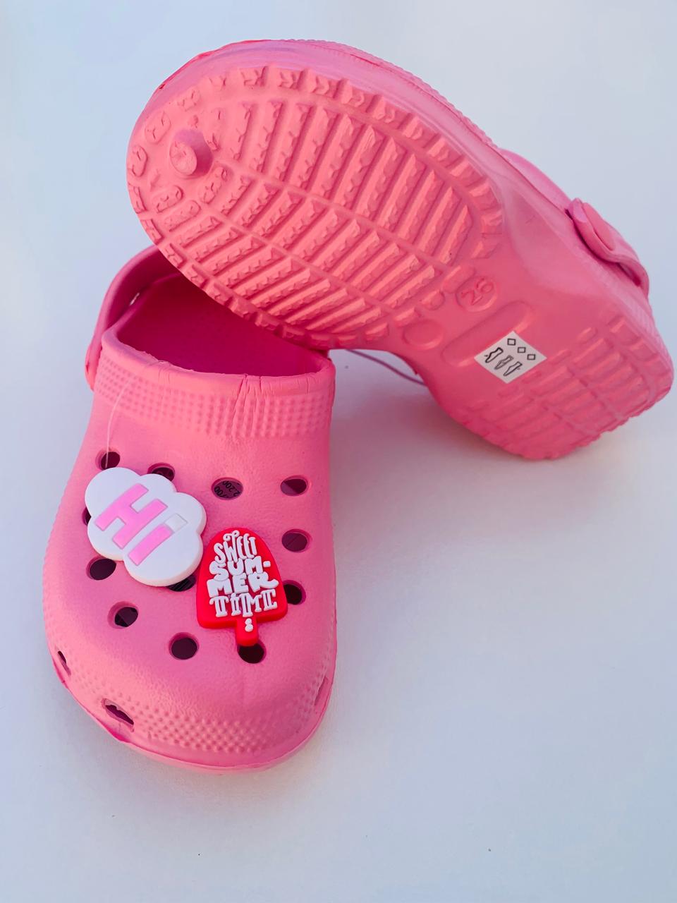 R&B Hi Pink Crocs