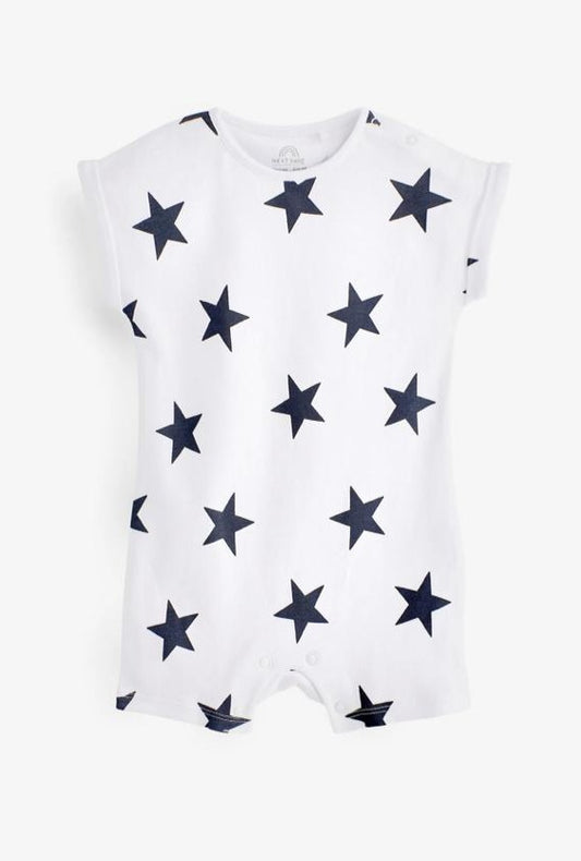 Next Printed black Stars Romper