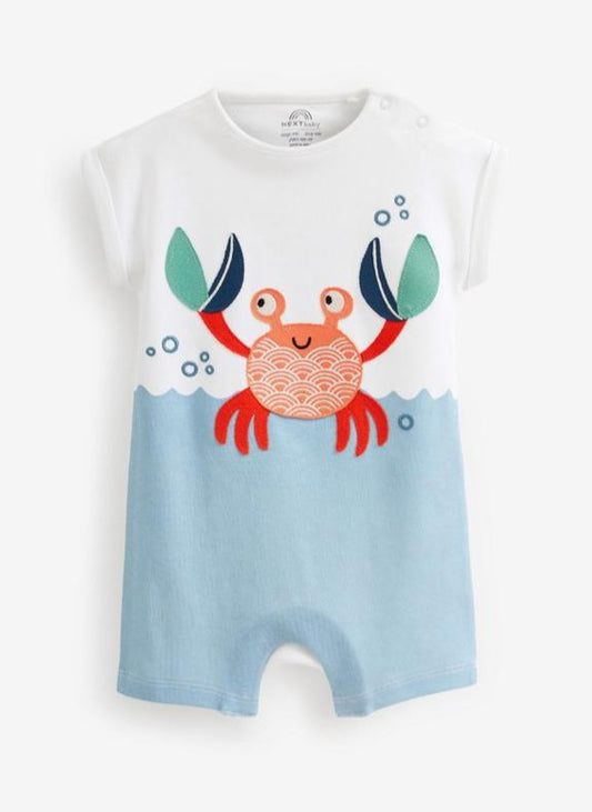 Next Printed Whale Romper