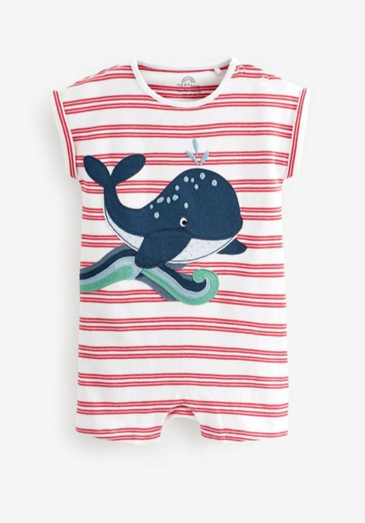 Next Printed Whale Romper