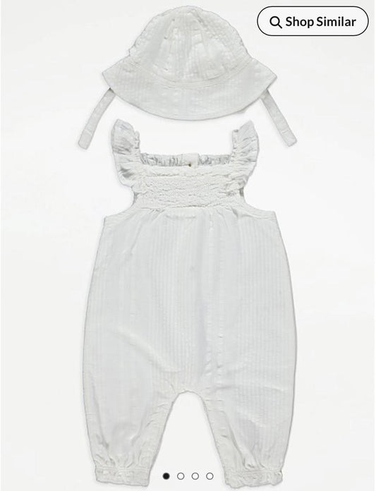 George Romper & Hat