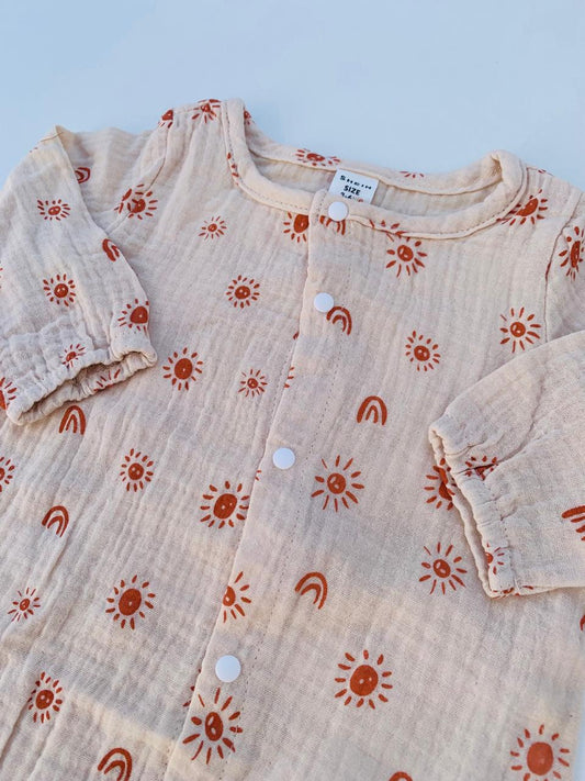 SHEIN Rainbow Print Sleepsuit