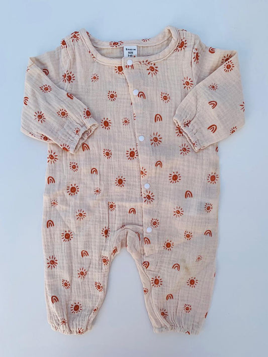 SHEIN Rainbow Print Sleepsuit