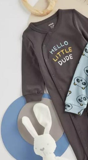 Max " Hello Little Dude " Sleepsuit