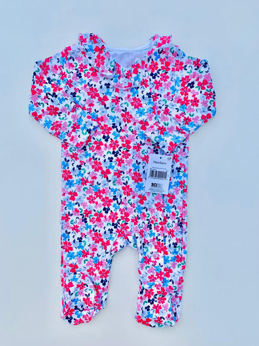 Matalan Printed Flowers Sleepsuit