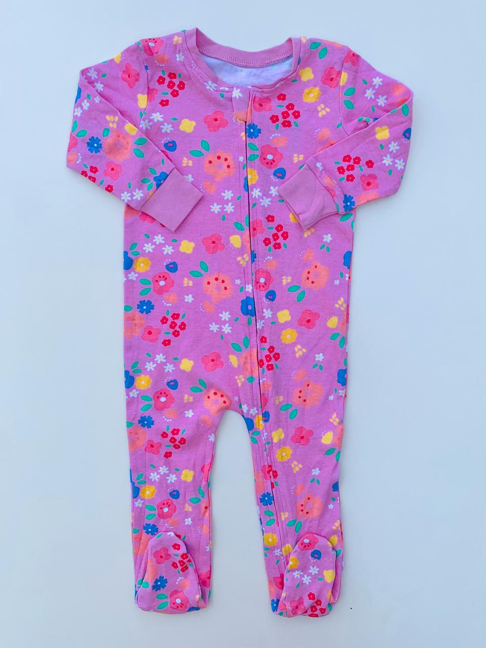 Matalan Printed Flowers Sleepsuit