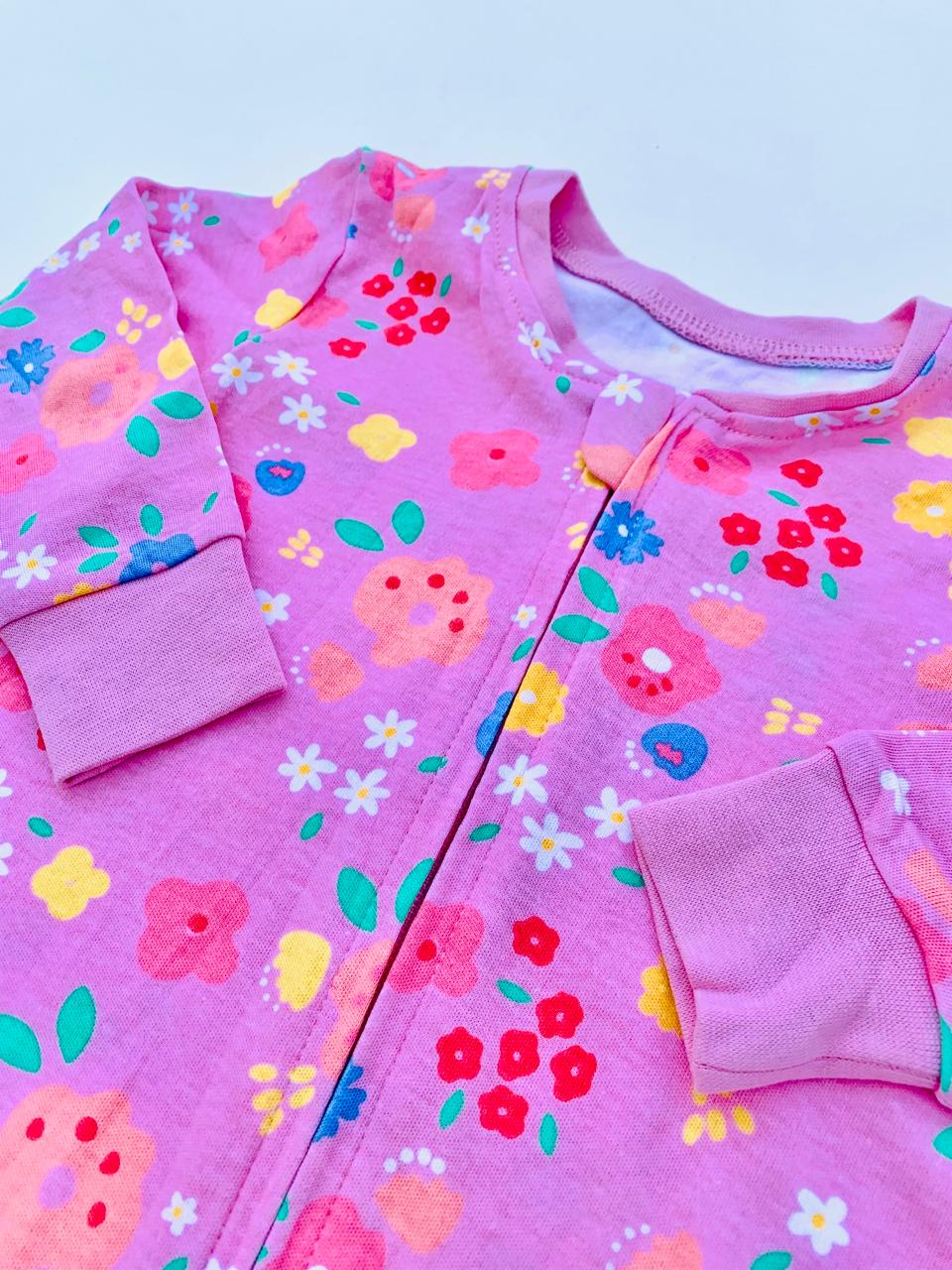 Matalan Printed Flowers Sleepsuit