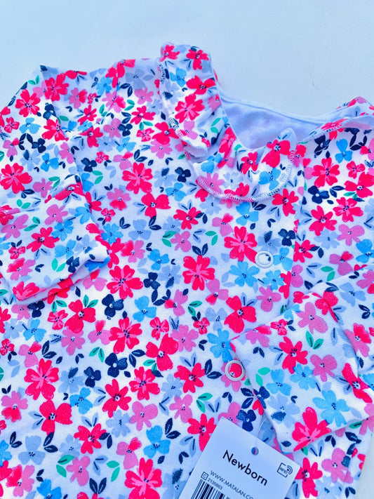 Matalan Printed Flowers Sleepsuit