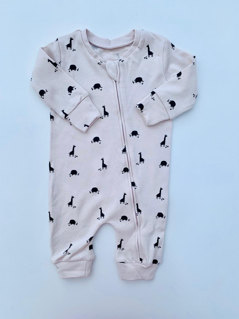 Matalan Small Animal Cream Sleepsuit