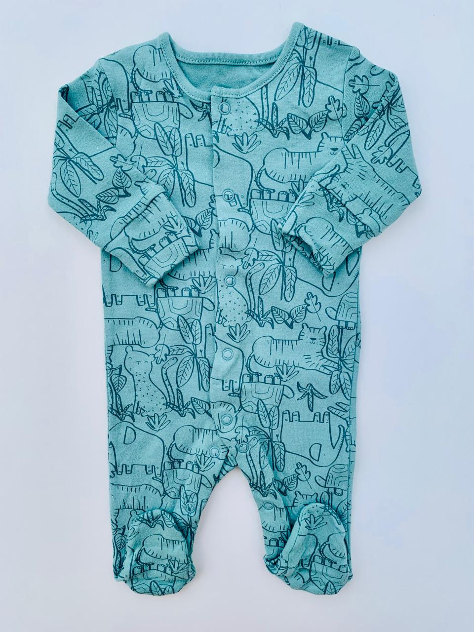 Matalan Animal Print Sleepsuit