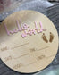 SHEIN "Hello World " Pink wooden Prop