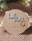 SHEIN "Hello World " Blue wooden Prop