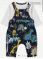 George Printed Dino Dungarees