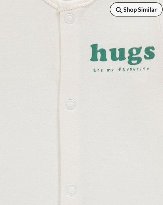 Pack of 3 Smile, Hugs & happy Sleepsuits