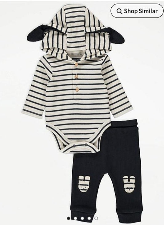 George Hooded Bodysuit & Trouser Set