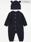 George knitted Sleepsuit with Cap