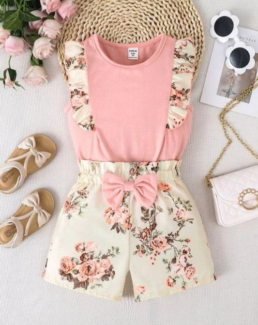 SHEIN Floral Shirt & Shorts Set