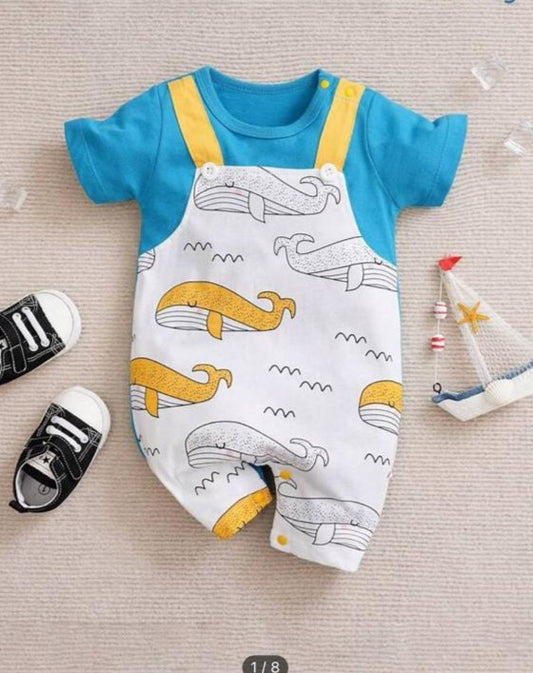 SHEIN Dungaree Style Romper