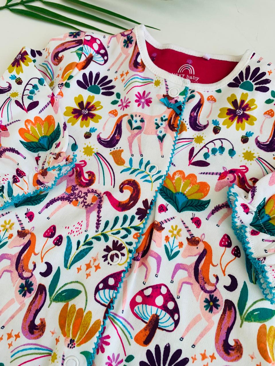 Next Printed Flowers Sleepsuit