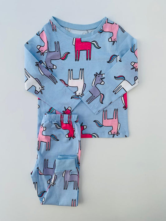 George Printed Unicorns Shirt & Trouser Set