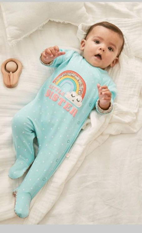 Next “Little Sister “ Rainbow Sleepsuit