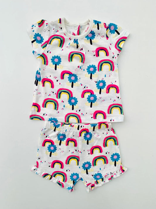 Next Rainbows Shirt & Short Set