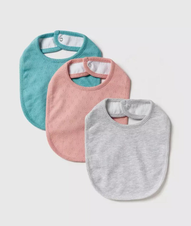 MAX Pack Of 3 Heart Bibs