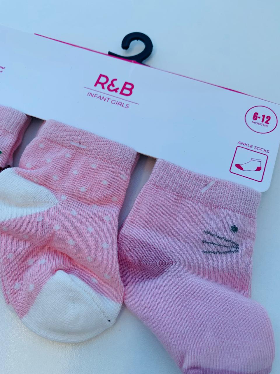 R&B Pack of 3 Socks