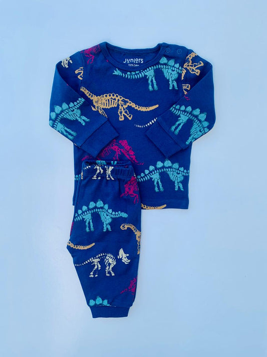 Juniors Printed Dino Shirt & Trouser Set