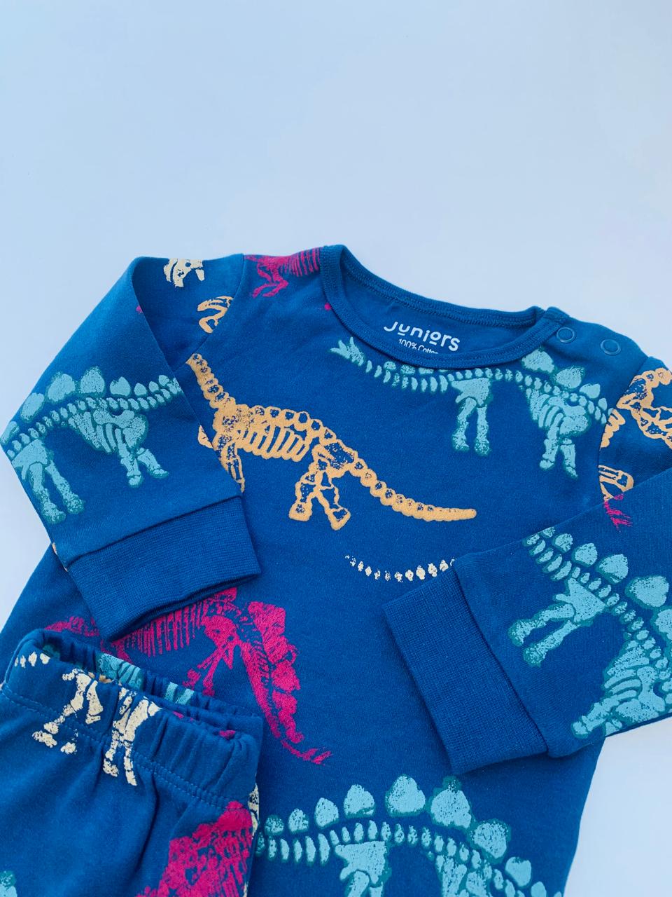 Juniors Printed Dino Shirt & Trouser Set