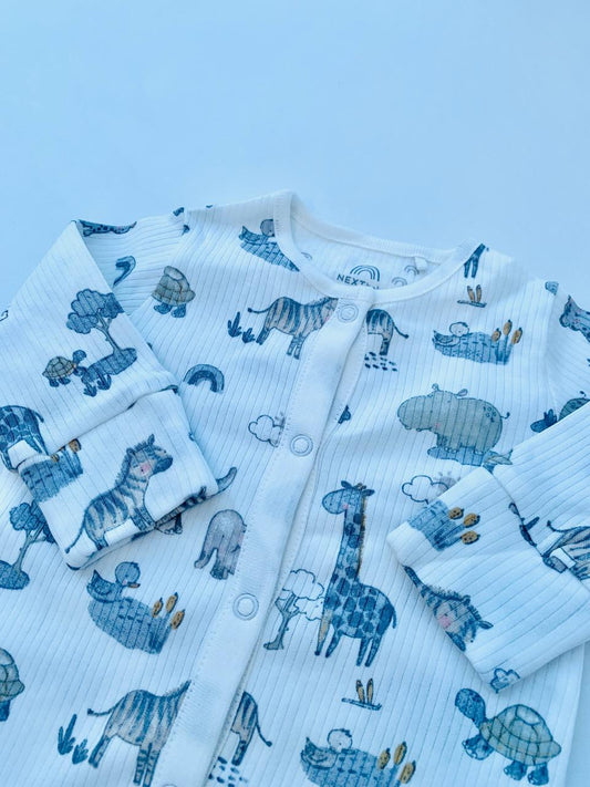 Next Ribbed Sleepsuit