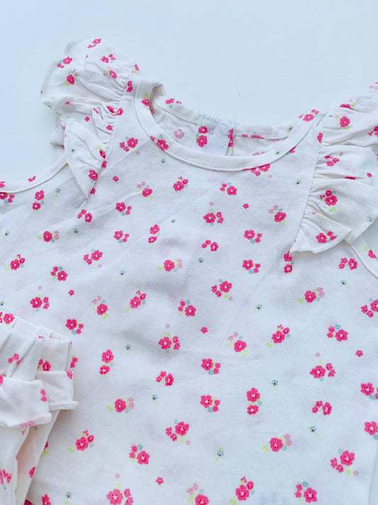 Matalan Printed Flowers Shirt & Trouser set