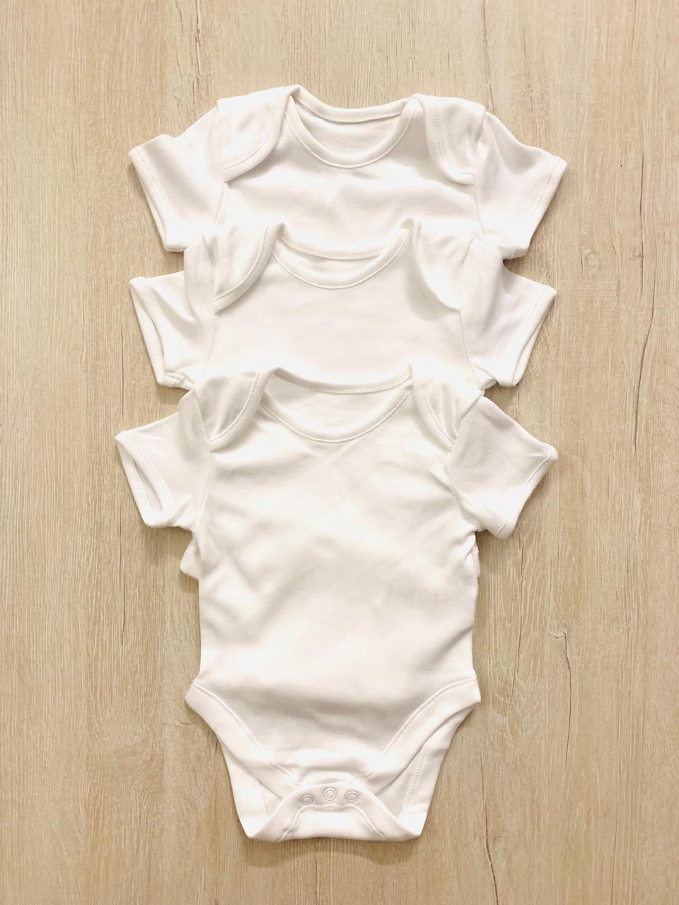 George Pack of 3 Half Sleeves Bodysuits