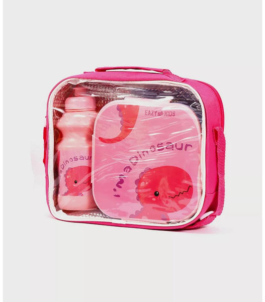 Juniors Dino Pink Lunch Box Set