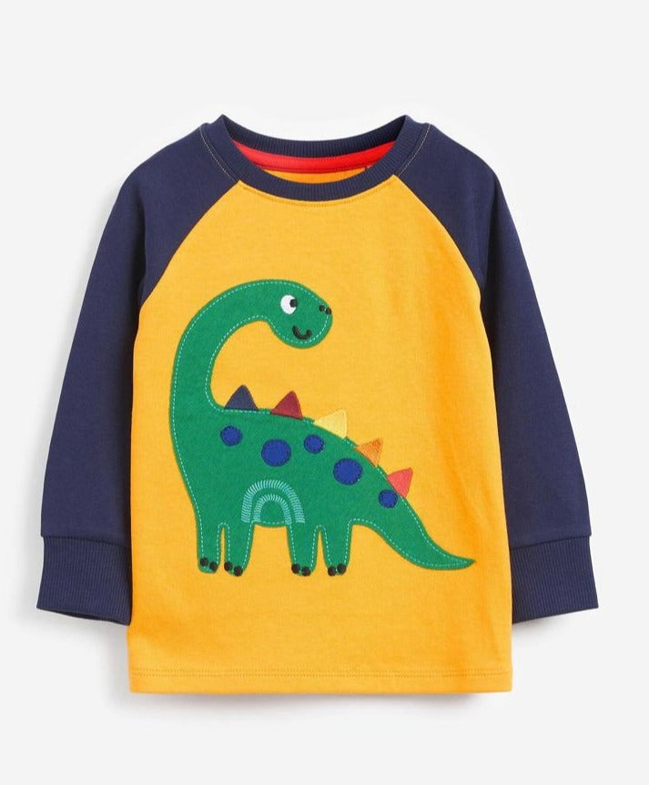 Next Appliqued Dino Shirt & Trouser Set