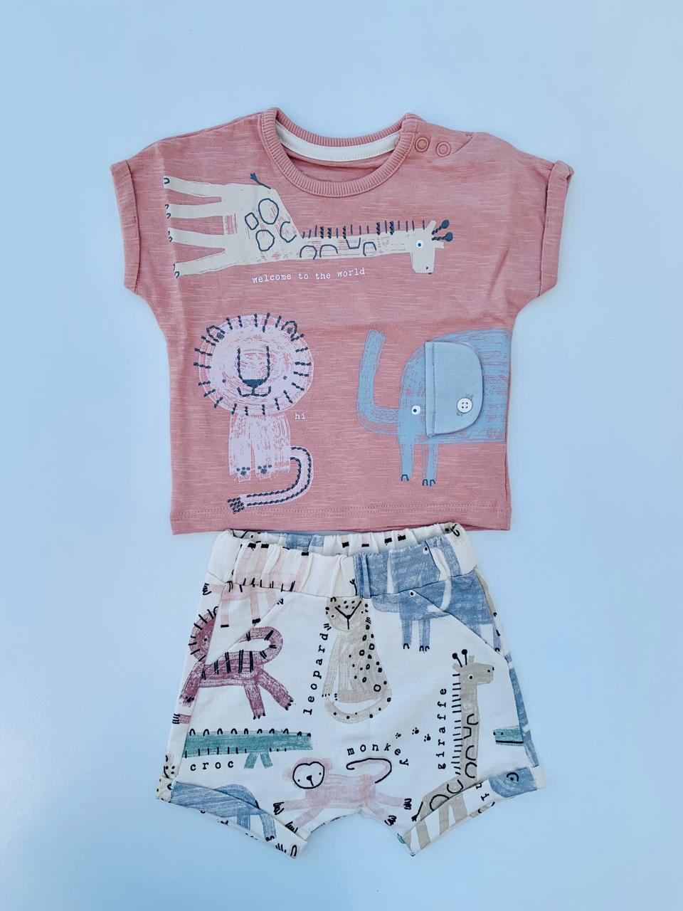 George "Welcome to the World" Shirt & Shorts Set