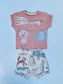 George "Welcome to the World" Shirt & Shorts Set