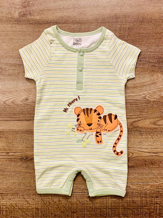 R&B Printed Tiger Romper