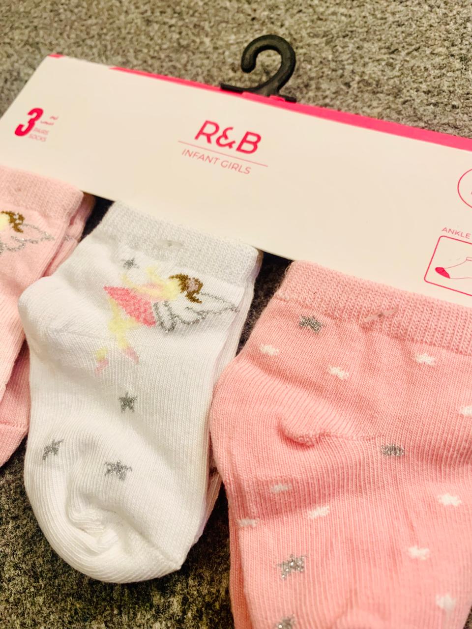 R&B Pack of 3 Socks