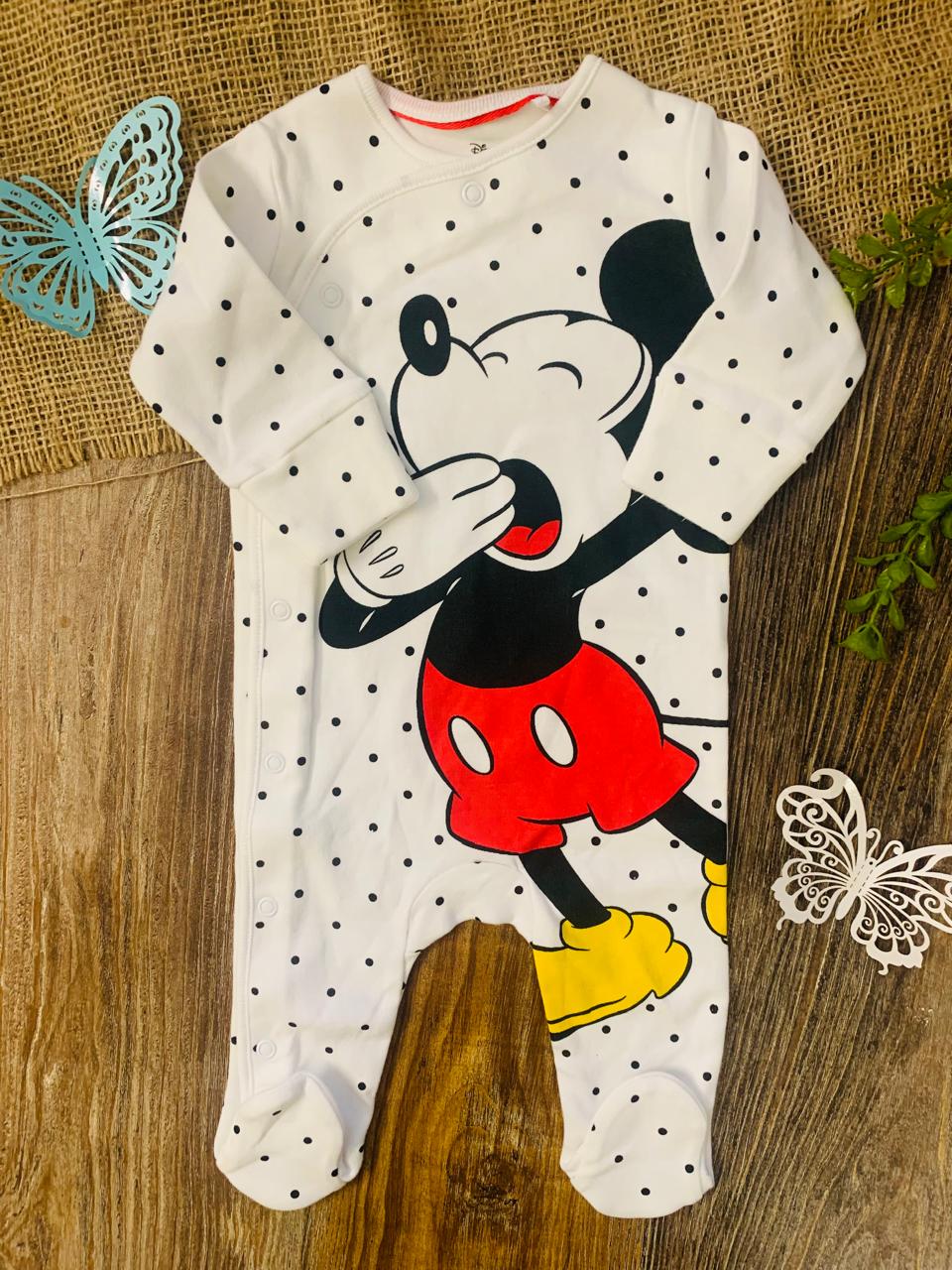 Next Printed Mickey Sleepsuit