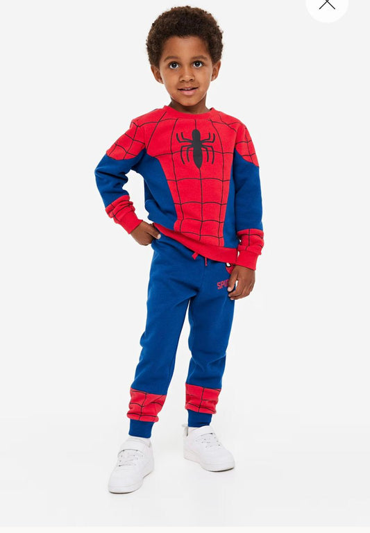 H&M Spider Man Sweat Shirt & Trouser Set