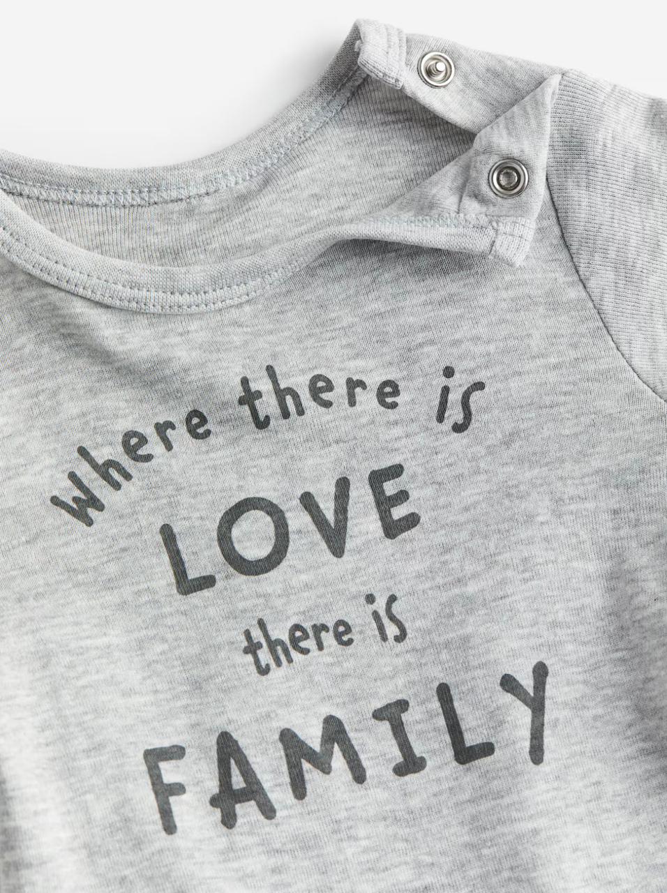 H&M " LOVE " Full Sleeve Bodysuit