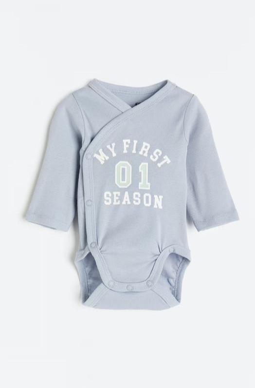 H&M " MY FIRST SEASON " Full Sleeve Bodysuit